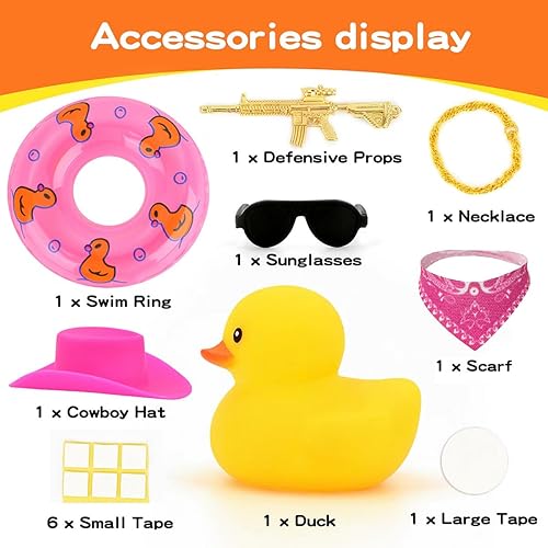 Miniatura 2 de Pato de goma para automóvil, pato de goma para tablero de automóvil, decoración de tablero de automóvil, pato amarillo, patos chirriantes,