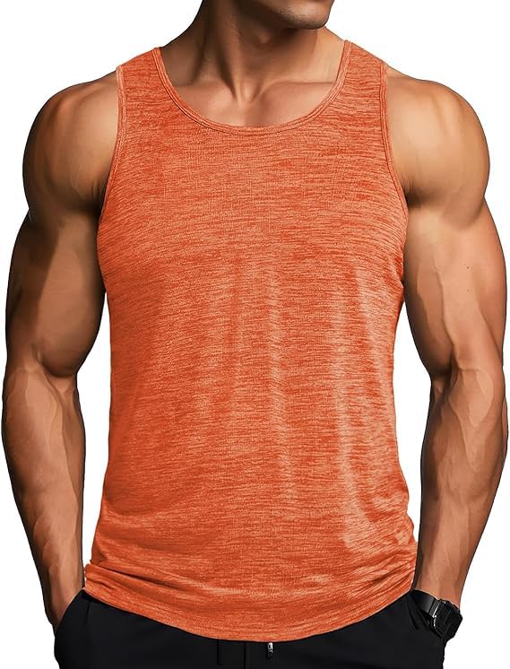 MAGCOMSEN Canotta Sportivo da Allenamento per Bodybuilding da Uomo Palestra Asciugatura Rapida Senza Maniche Canottiere