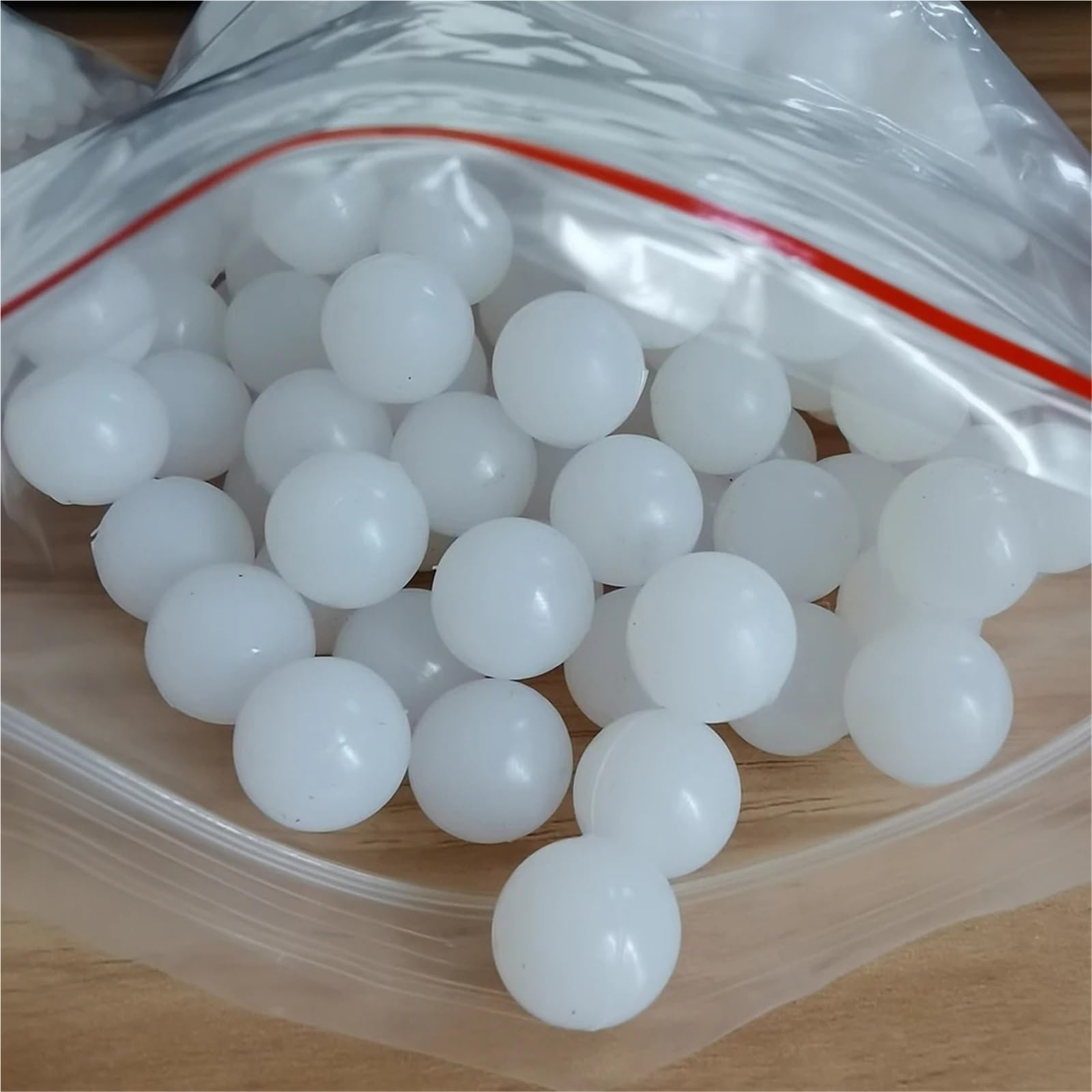 Mlecznobiałe kulki silikonowe stałe 5/10/50szt(38mmx10pcs)