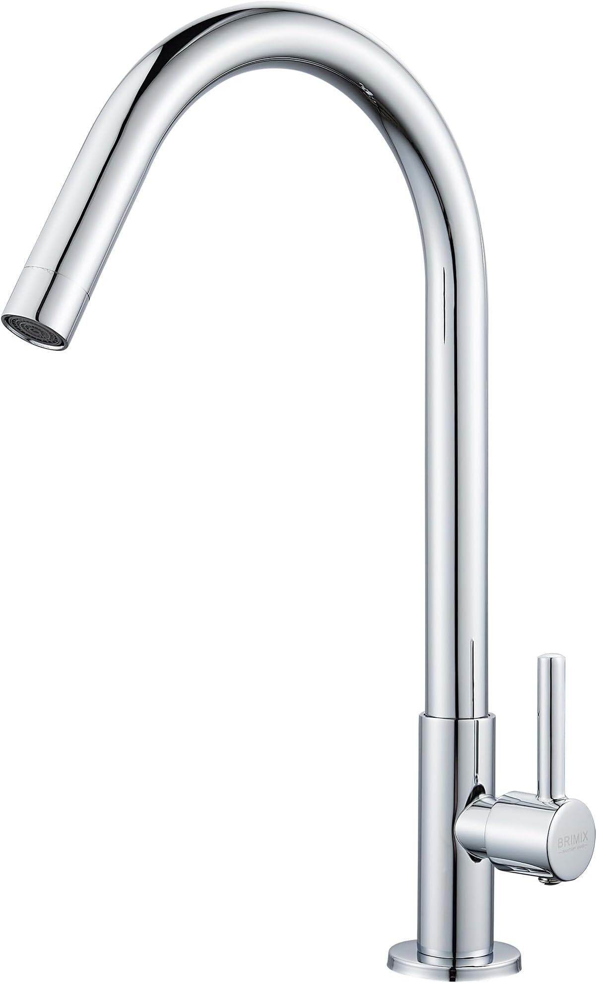 BRIMIX Single Line Kitchen Faucet,Heavy Duty Sink Tap with 360 Degree Rotating,Stainless Steel Kitchen Tap Cold Water only