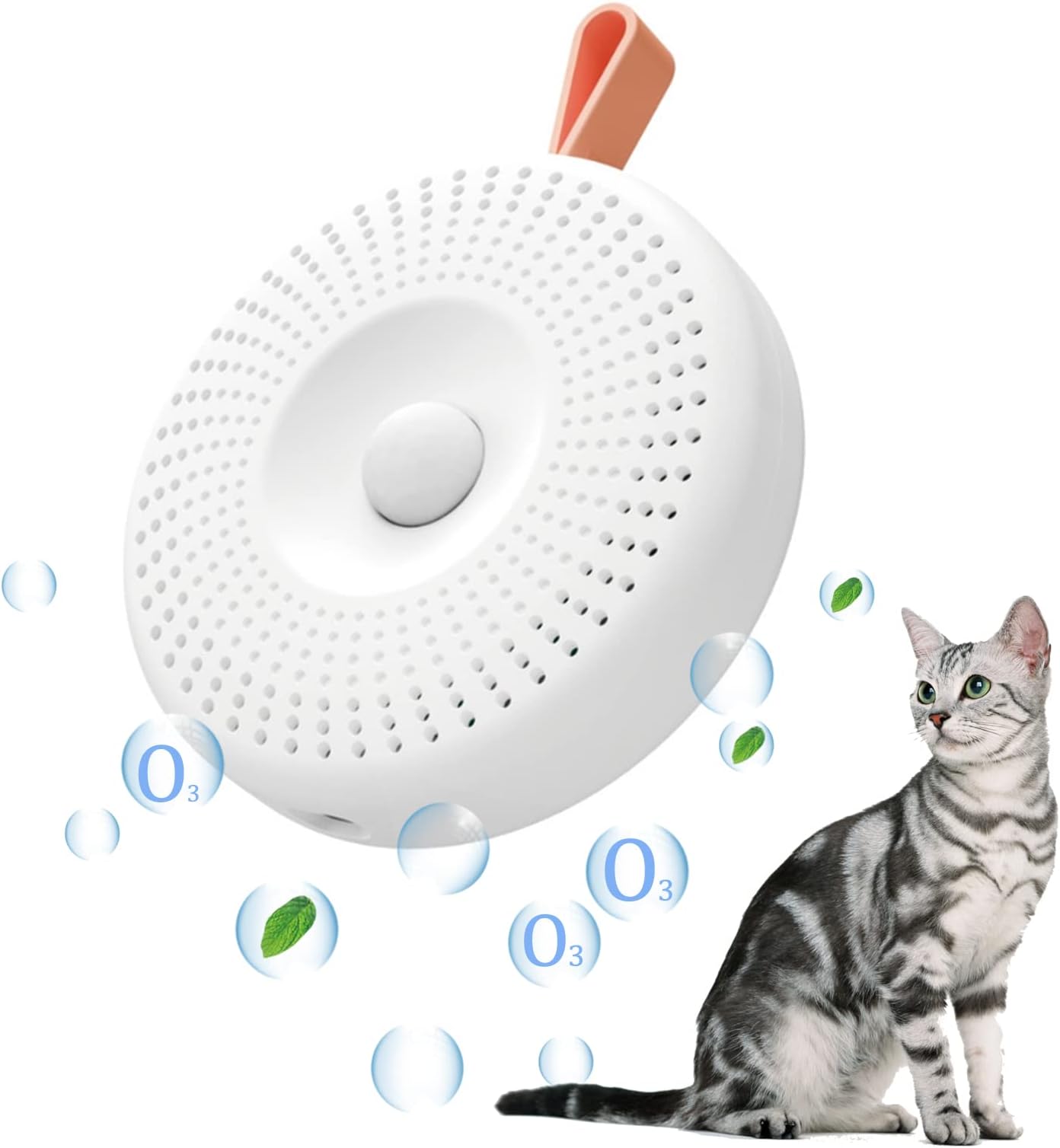 Cat Litter Deodorizer,Litter Box Odor Eliminator for All Kinds of Cat Litter Box Pets Room Wardrobe Kitchen Shoe Cabinet Toilet and Small Area Smart Deodorization Dust-Free