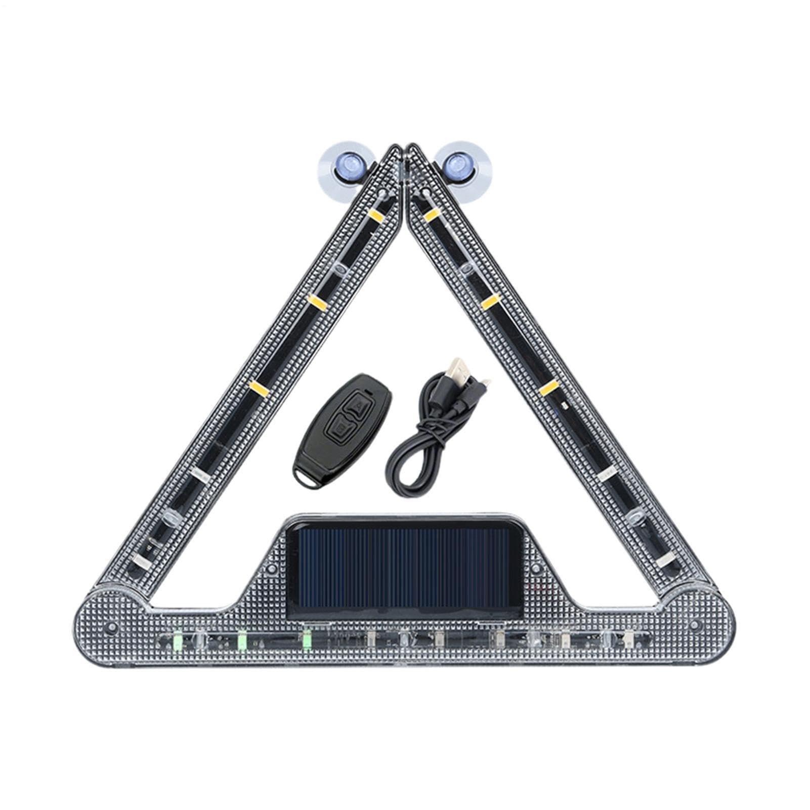 Lampe stroboscopique triangle de sécurité articulée pour remorque et camion - 8
