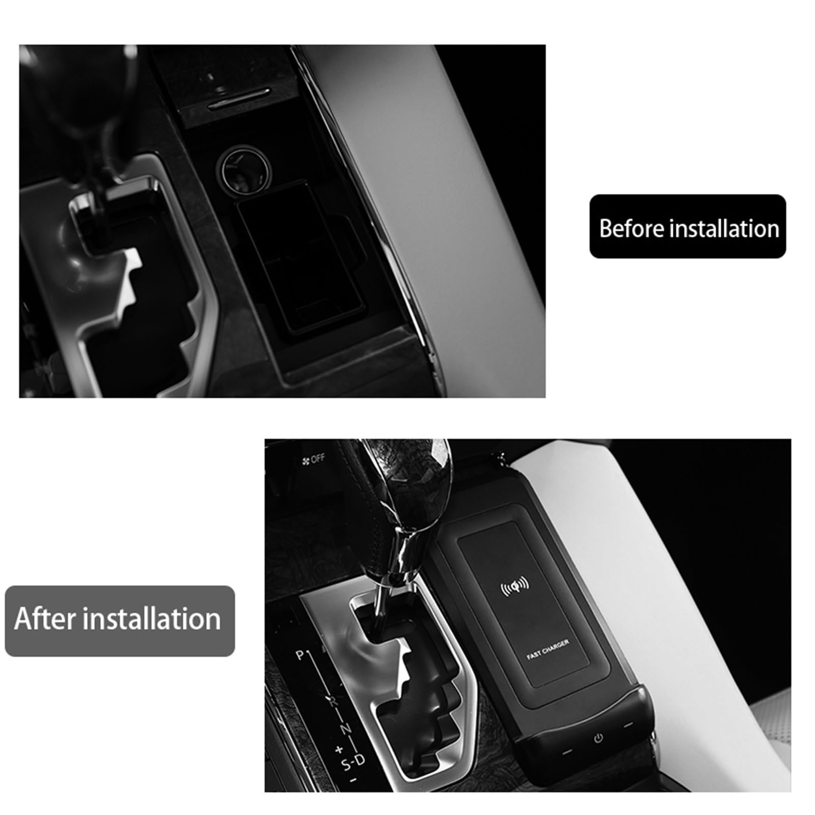 Chargeur sans fil QI for voiture, pour Toyota, Alphard Vellfire