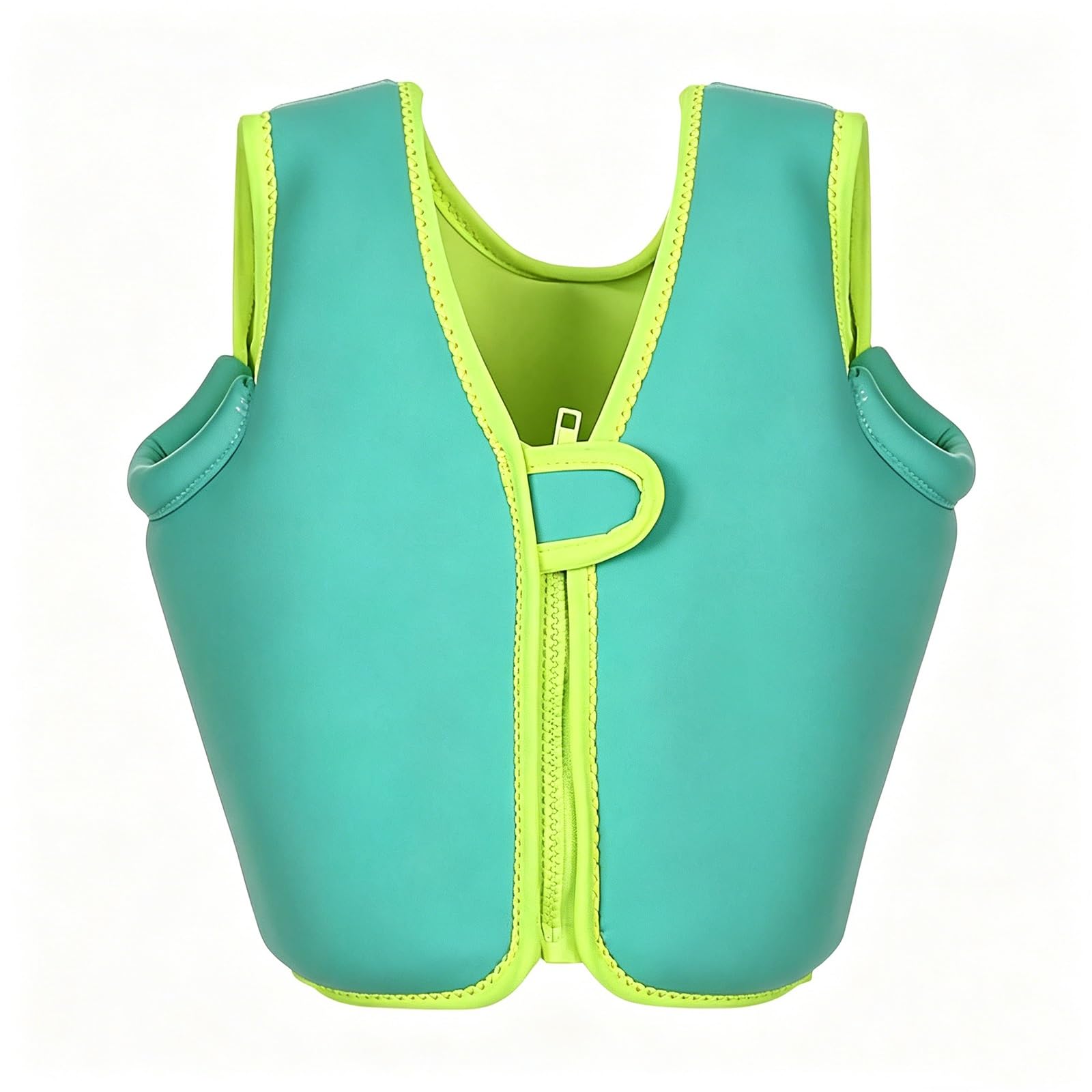 Kids Toddlers Kayaking Vest Adjustable Zipper Secure Fit Buoyancy Aid High Buoyancy Reliable Floatation Swimming Training Pool Beach Water(Green B,M (3-4 Years))
