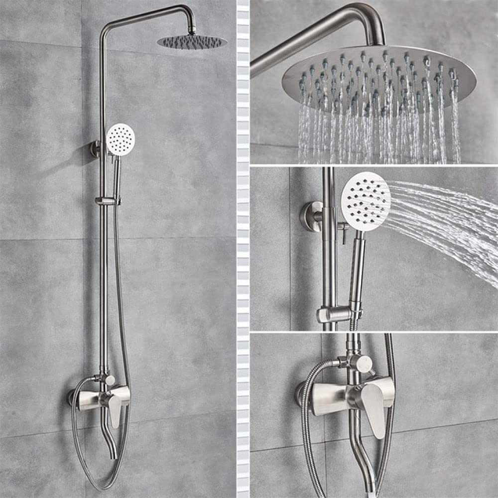 Mitigeur de salle de bain avec douche effet pluie eau chaude et froide