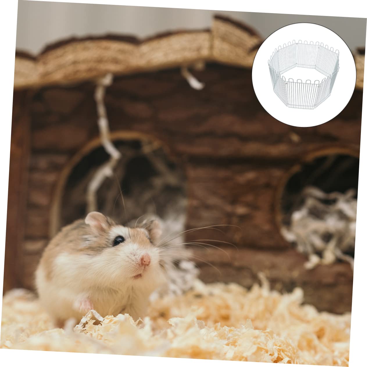 Amazon | NESTINGHO 8個 ハムスターの囲い 屋外のモルモットの