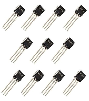 Robotbanao BC548 NPN General Purpose Transistor 30V 100mA TO-92 Package - 10 Pieces Pack