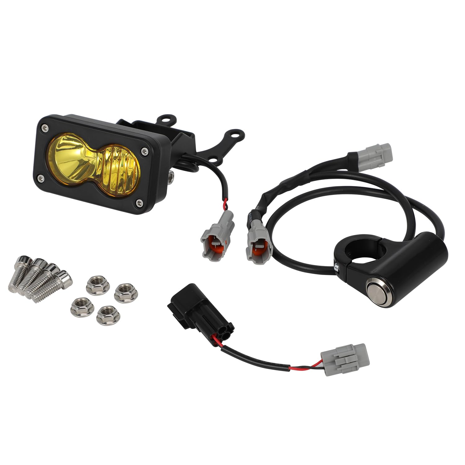 Fari per Moto Dirt Bike Head Lights per Surron Light Bee X/S con Interruttore Surron, Luce Gialla