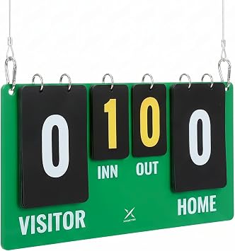 Portable Flip Scoreboard for Baseball & Softball - Easy Fence Mount