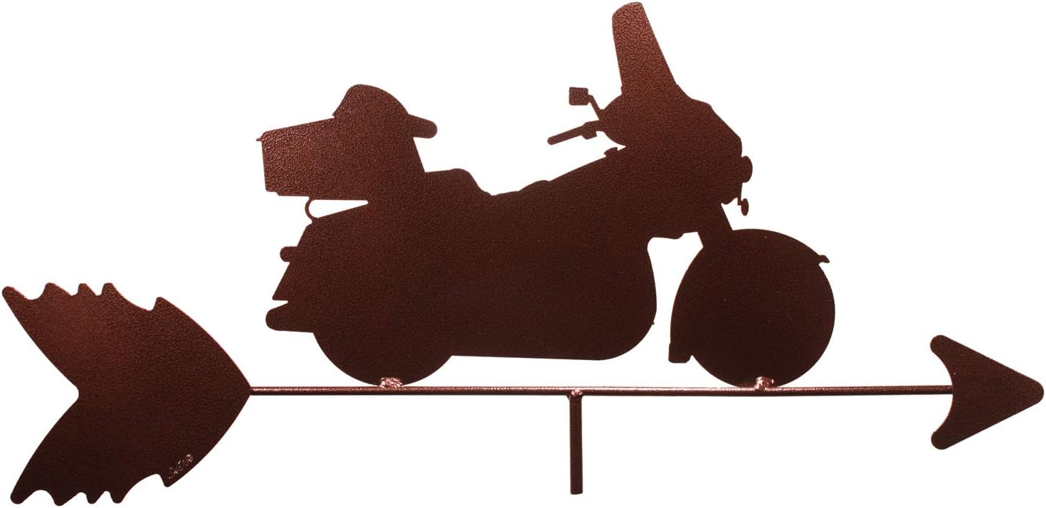 SWEN Products Full Dressed Harley Motorcycle Weathervane (Adjustable Mount Included)