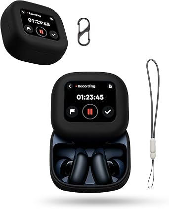 Black Silicone Case for Soundcore Liberty 5 Pro Max Headphone Charging Case - Anti-Scratch Anti-Drop Cover, Soft Flexible Shockproof Shell for Daily Use