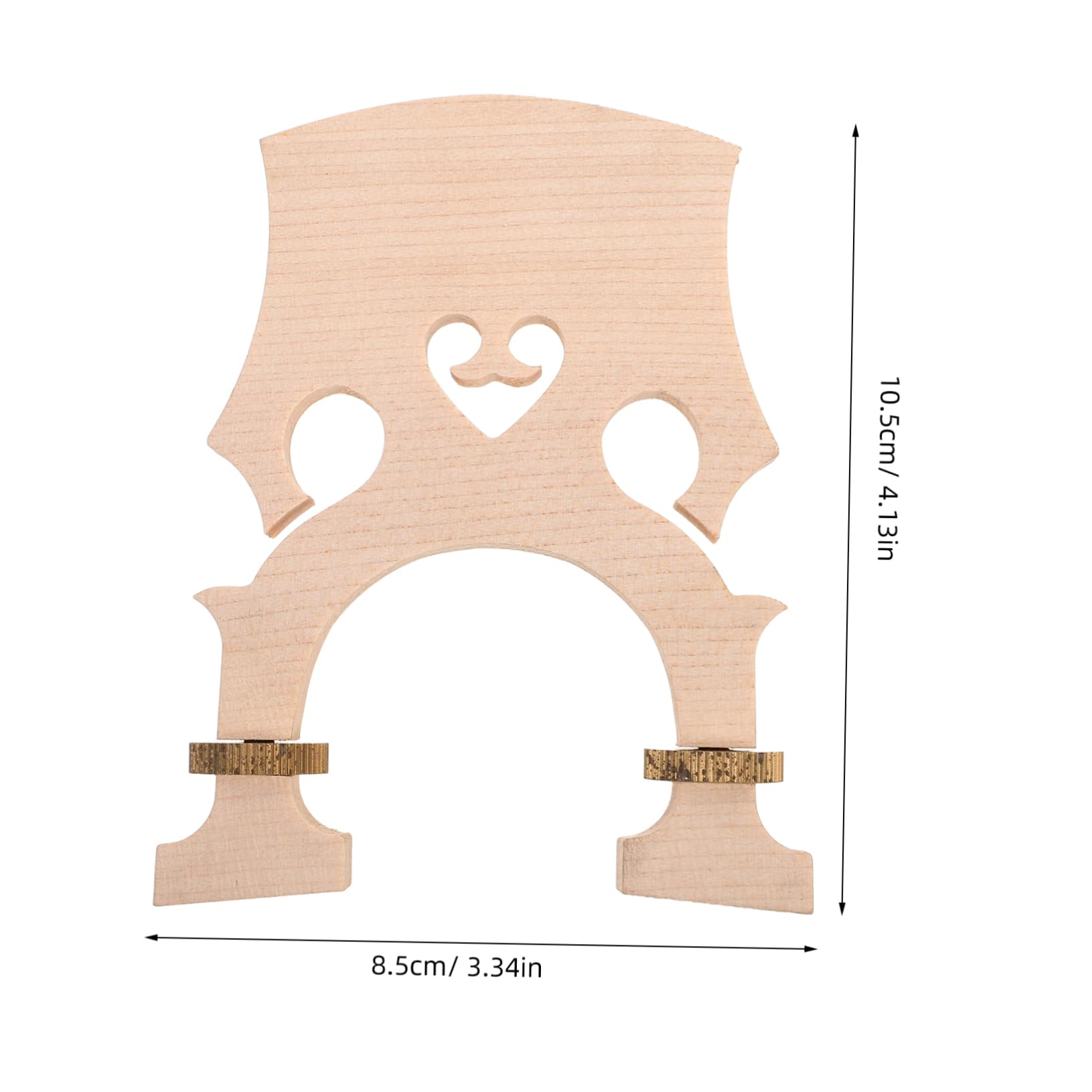 TOYANDONA Adjustable Cello Bridge European Maple Low Tall for 3/4 Size Cello Student Practice