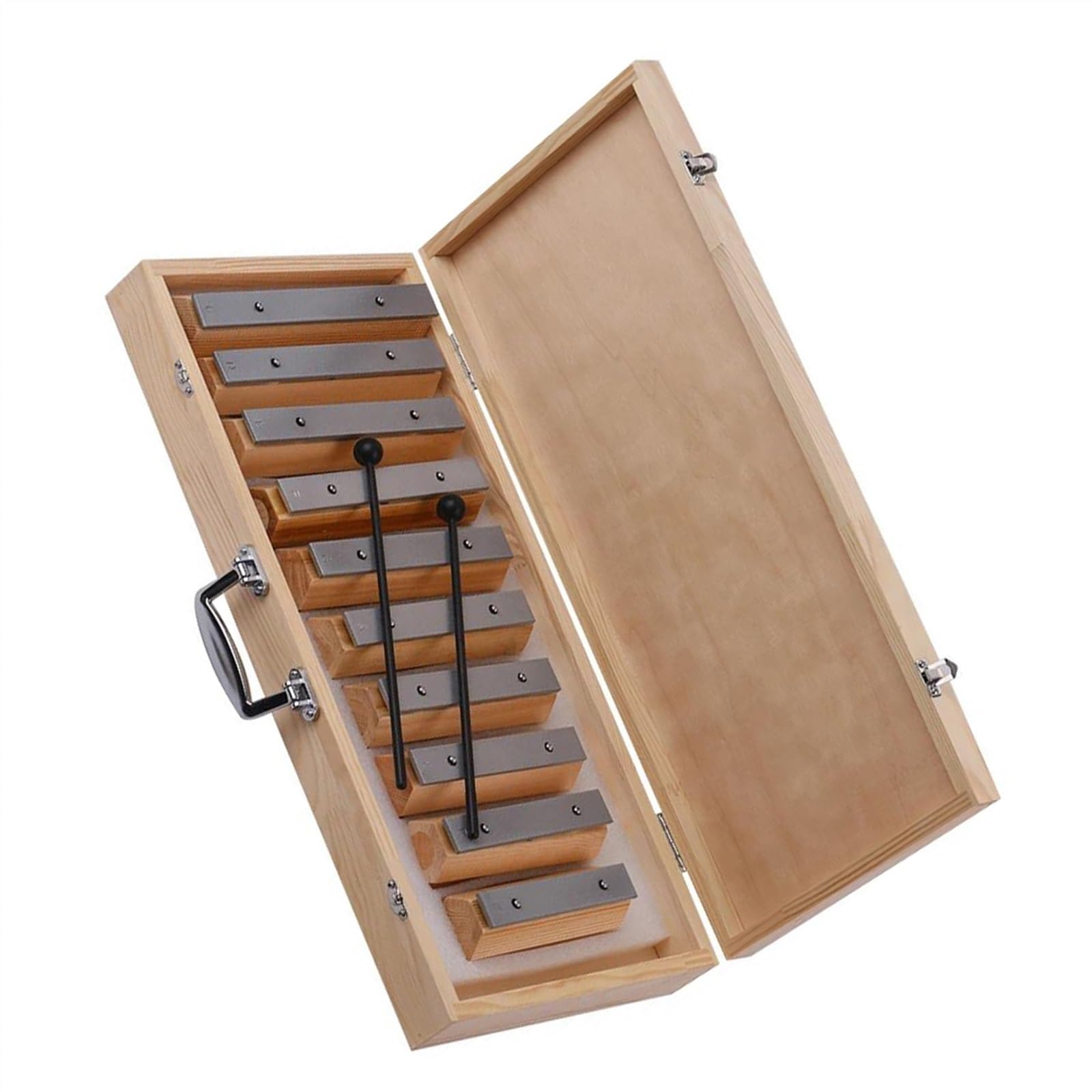 El instrumento de percusión Glockenspiel de diseño desconectado de 10 notas tiene una calidad de sonido clara y pura Kit De Glockenspiel Profesional