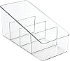 VALINK Large Plastic Food Packet Organizer Caddy Storage Station for Kitchen Pantry Cabinet Countertop Holds Spice Pouches New