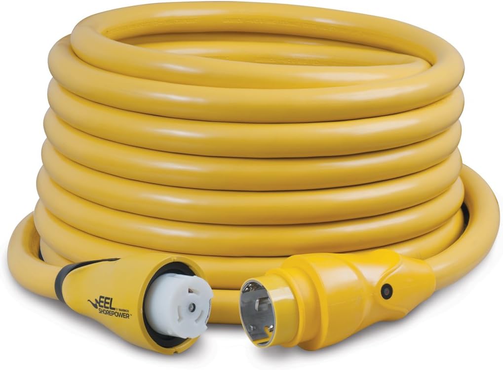 Marinco 199117G Cordset, 30A 125V, 25', Gray Sports
