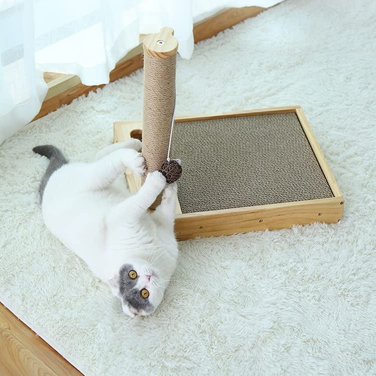 Fini les canapés griffés grâce au griffoir pour chat vertical et arbre résistant - 4