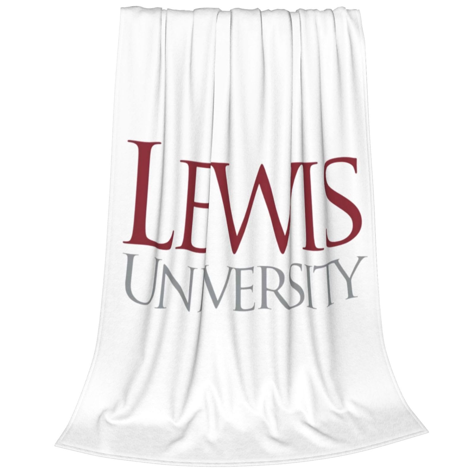 XRPUONG Lewis A University Fleece Blanket, Very Soft Microfiber Flannel Blanket for Couch Warm and Cozy for All Seasons