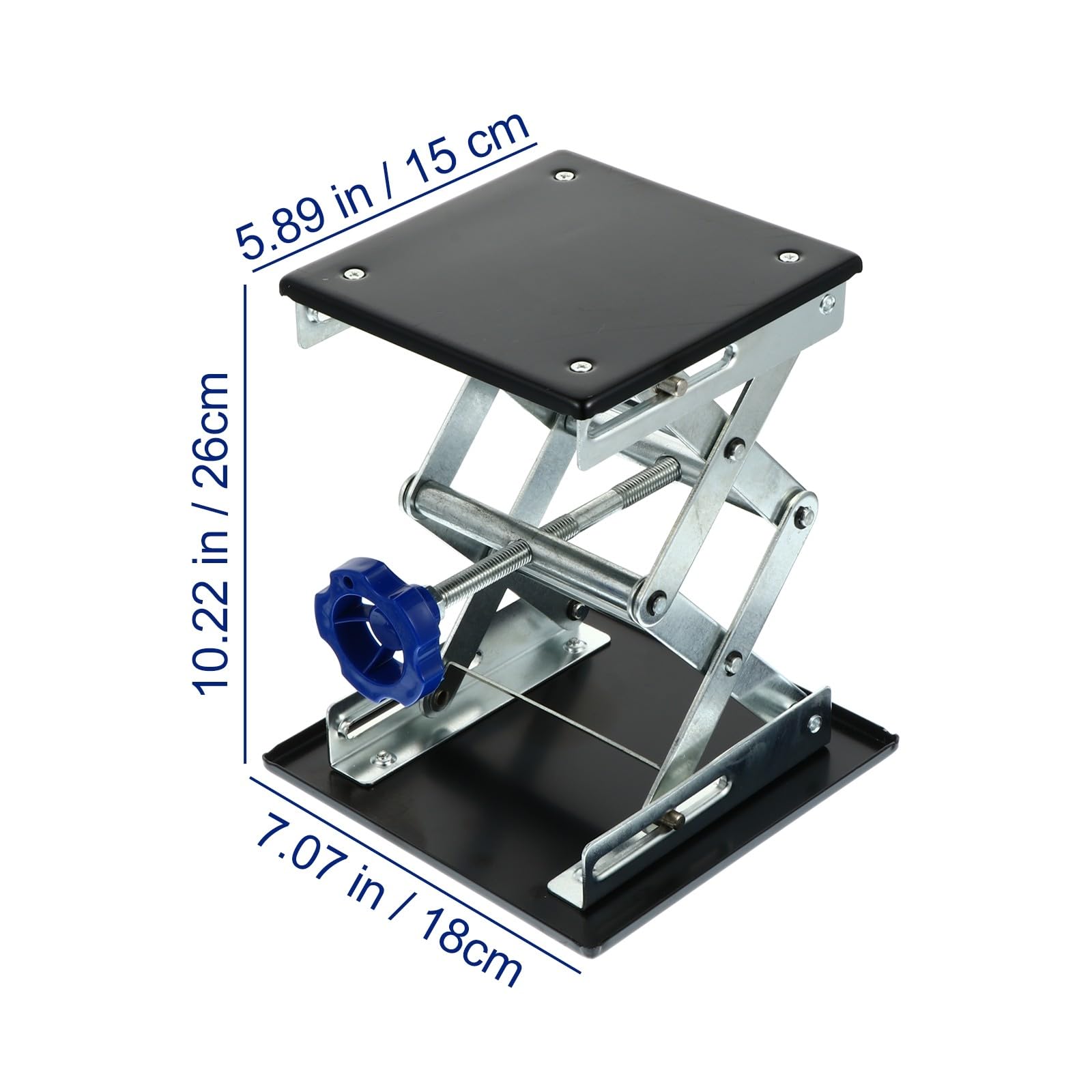 Homoyoyo 1pieza Soporte de Elevación de Laboratorio de Acero Inoxidable Plataforma Manual Resistente la Corrosión para Instrumentos y Experimentos Científicos