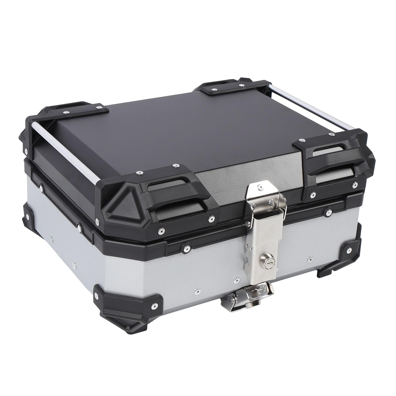 Tonysa Kufer Motocyklowy 25L ze Stopu Aluminium, Szybkie Mocowanie, for