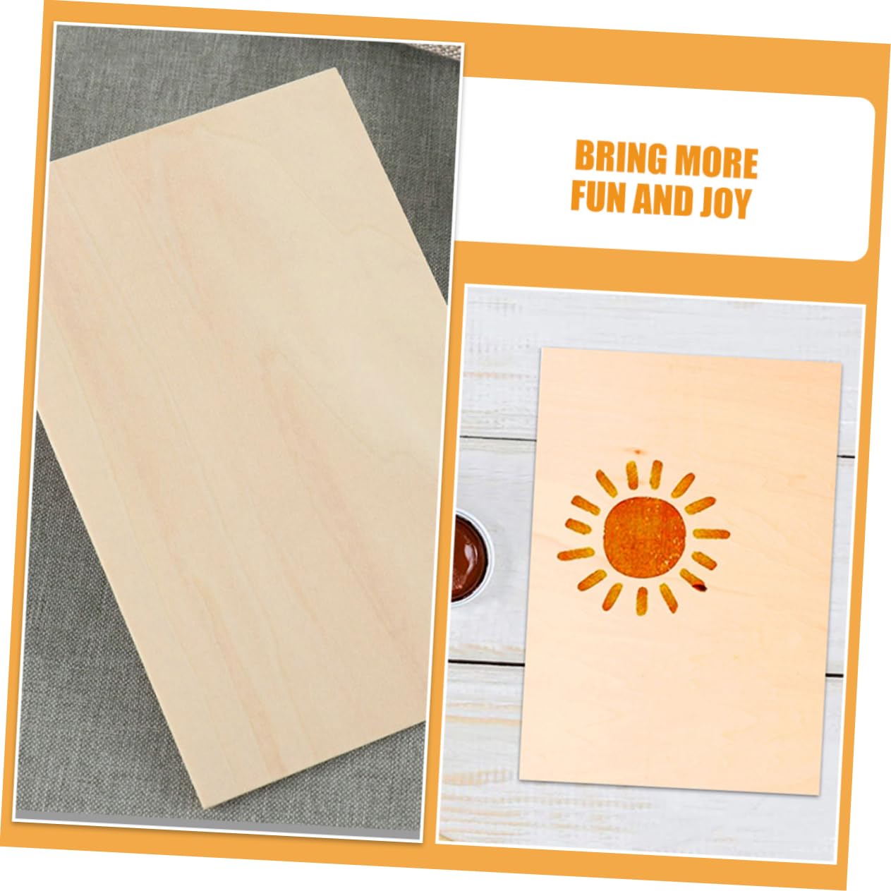 Selbstgemacht Holzbretter Mehrschichtige Holzplatten mit Glatter Oberfläche 24 Stück Beige zum Basteln und Gravieren für Kreative Handarbeiten