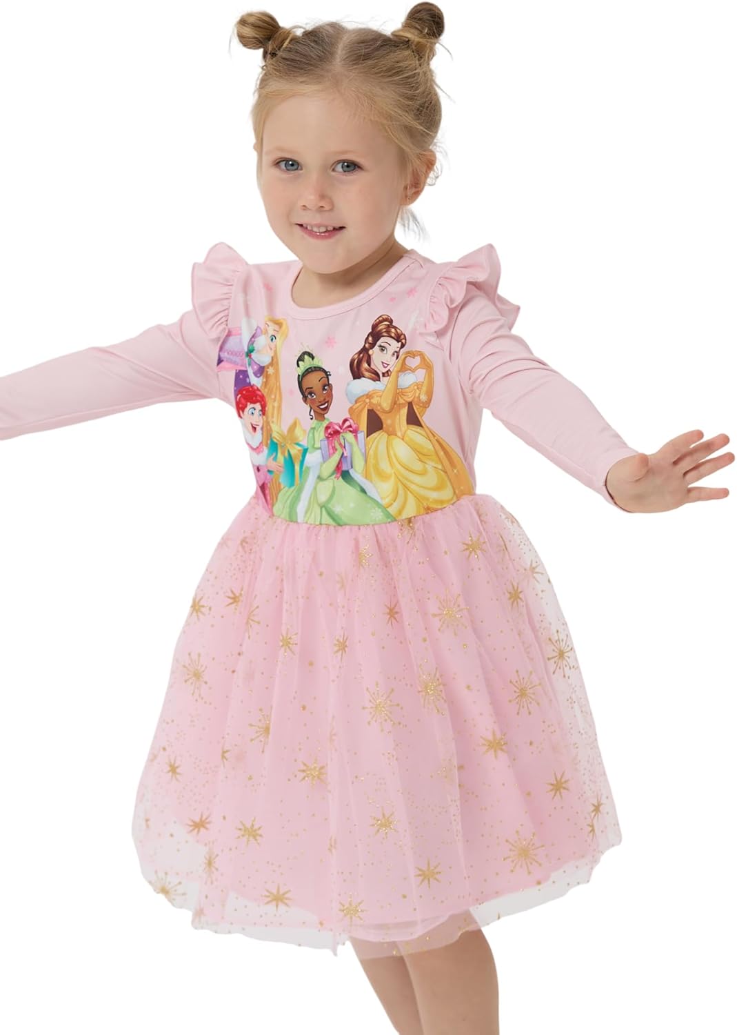 Disney Princess Frozen Minnie Mouse Dress Girls Sparkle Ruffle Tulle Tutu Birthday Party Fall Outfits Clothes Baby to Toddler - Image 6