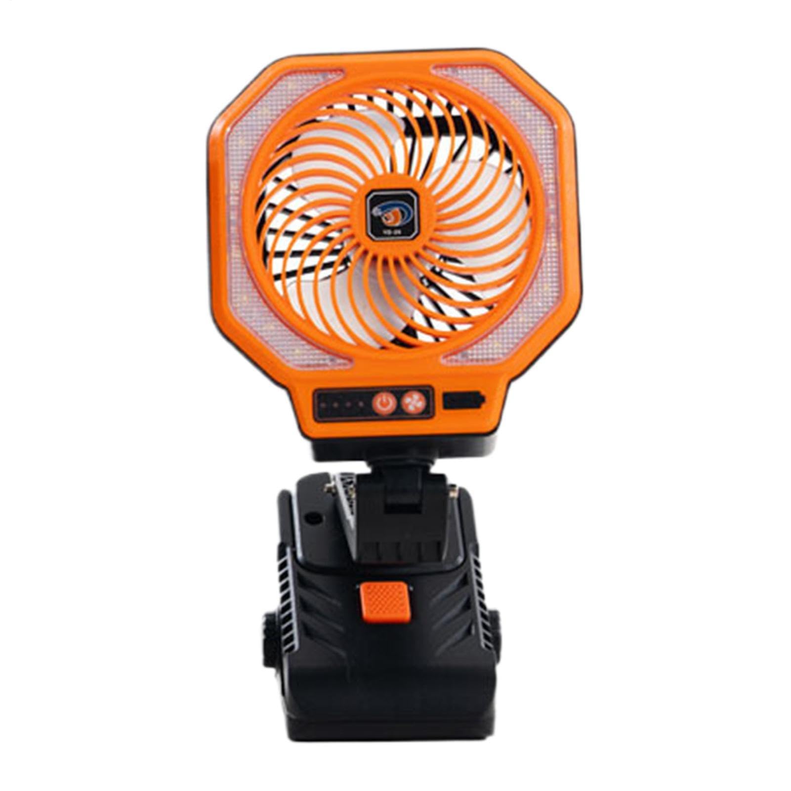 Ventilatore Da Campeggio Per Tende 3 Velocità, Flusso D'Aria Silenzioso | Con Clip E Lanterna LED, Batteria Ricaricabile, Ventola Da Campeggio Per Esterni Per Scrivania Blackout Esterno Spiaggia C