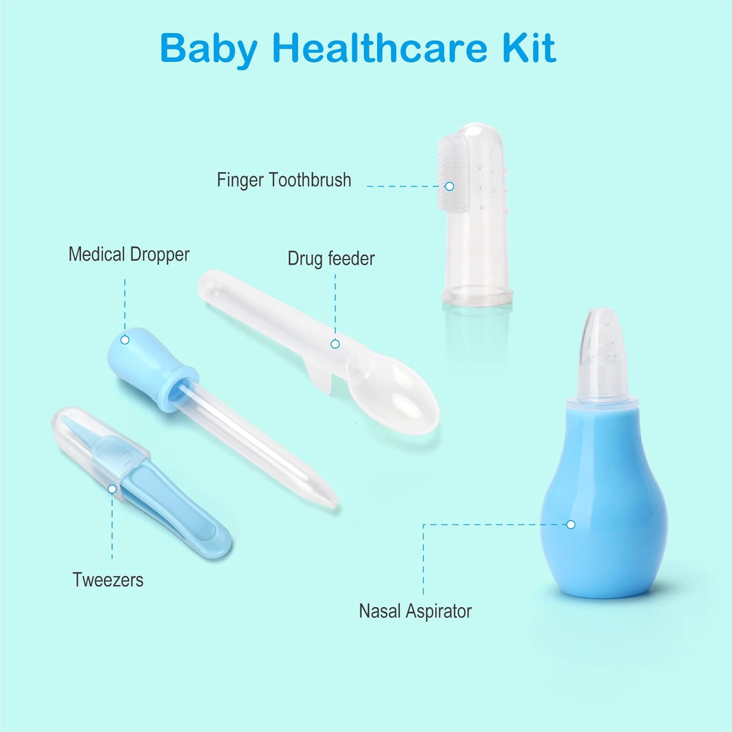 30 in 1 Baby Grooming Kit, Divava Baby Healthcare Set and Safety Electric Nail Trimmer Set Newborn Care Kits Baby Hair Brush and Comb Set for Nursing Newborns Baby Toddler-Blue : Baby