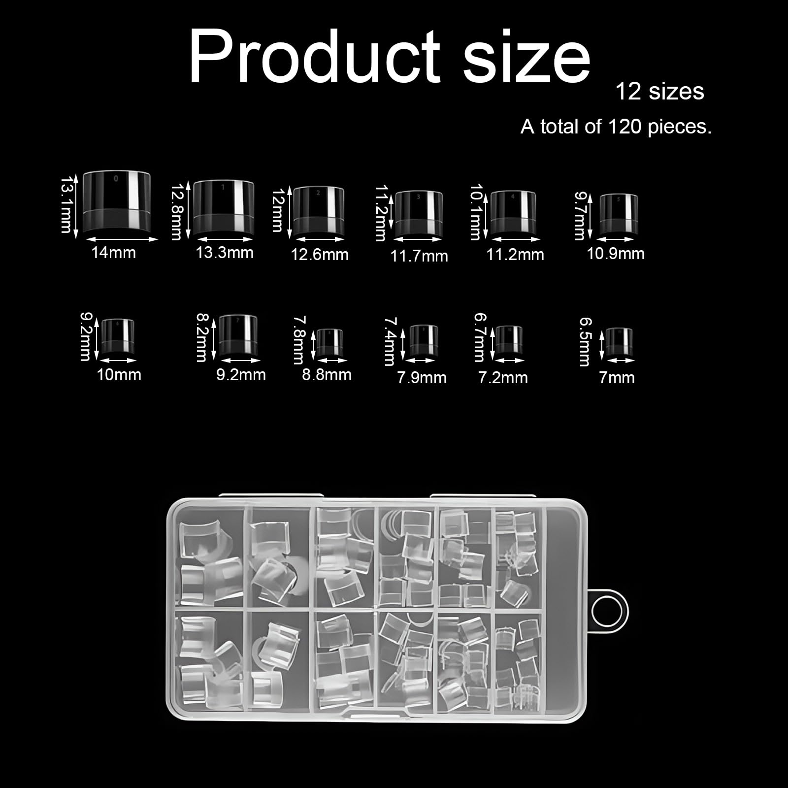 480Pcs Short Almond Nail Tips, Gel Tips Nail Extensions - Image 4