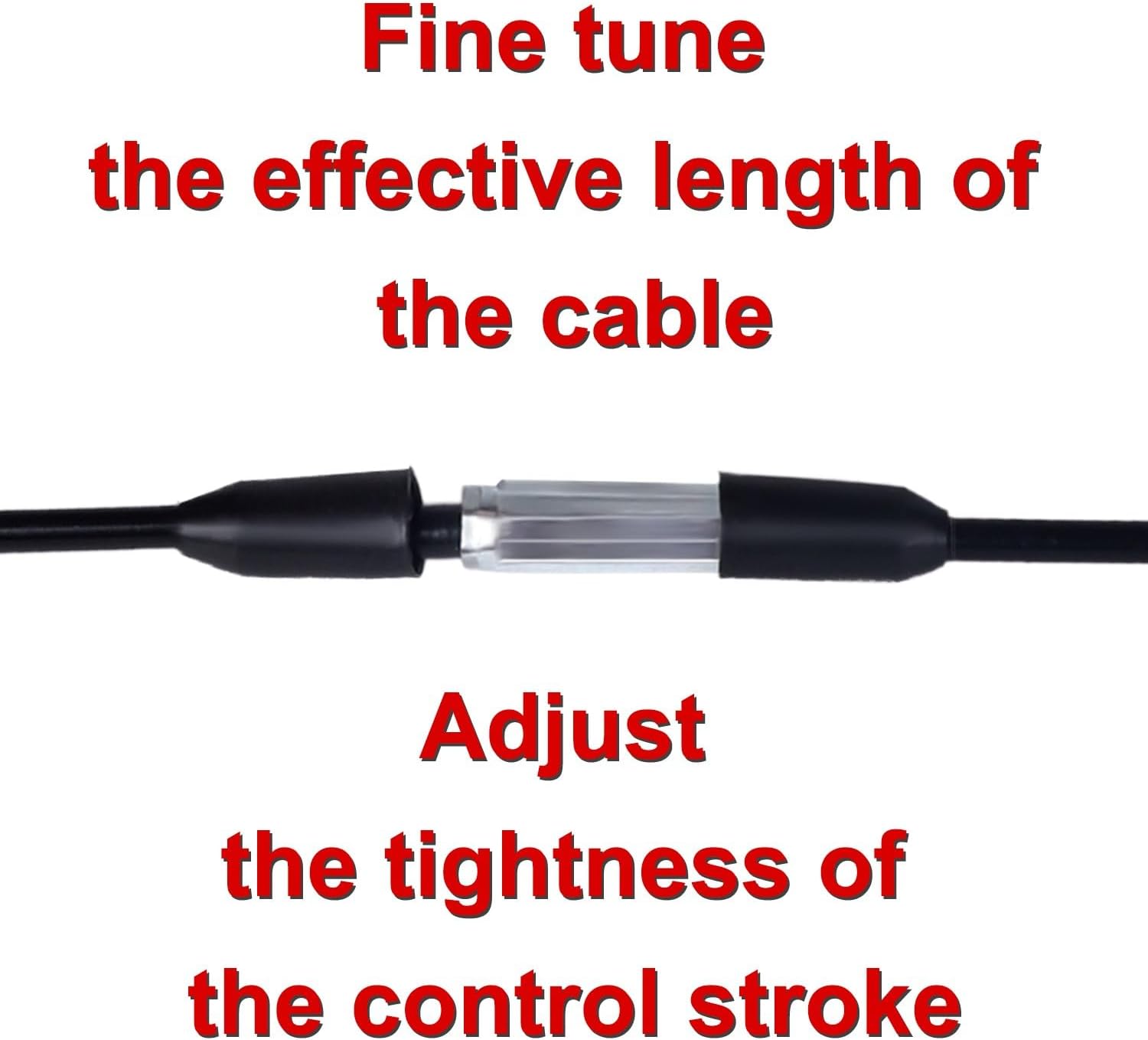 46.8 Inch Throttle Cable Replacement Compatible with 125cc 150cc 250cc ATV Quad Adjustable Thumb Throttle Control Cable Compatible with Four Wheeler