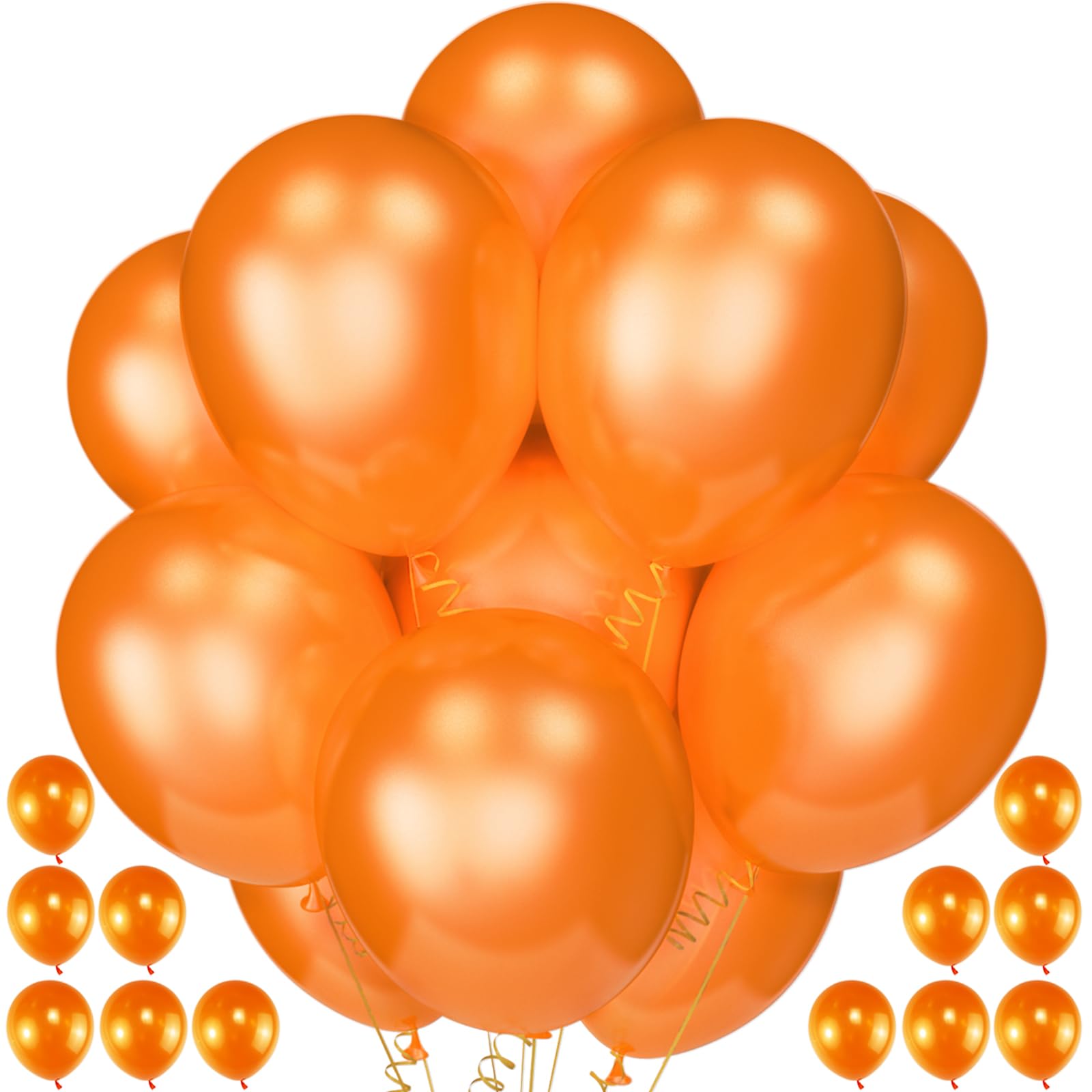 12 Inch pearl Party Balloon Kit (orange)