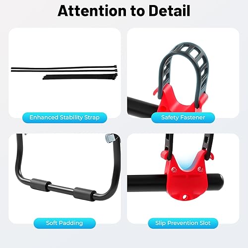 Miniatura 8 de Soporte de bicicleta de coche para 3 bicicletas, con correas ajustables para maletero, se pliega para almacenamiento, compatible con la mayoría de