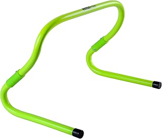 HolaHatha Football and Soccer Training Sports Equipment Speed Agility Hurdle 8 to 11.8” Height Adjustable, Easy Storage - Bright Green