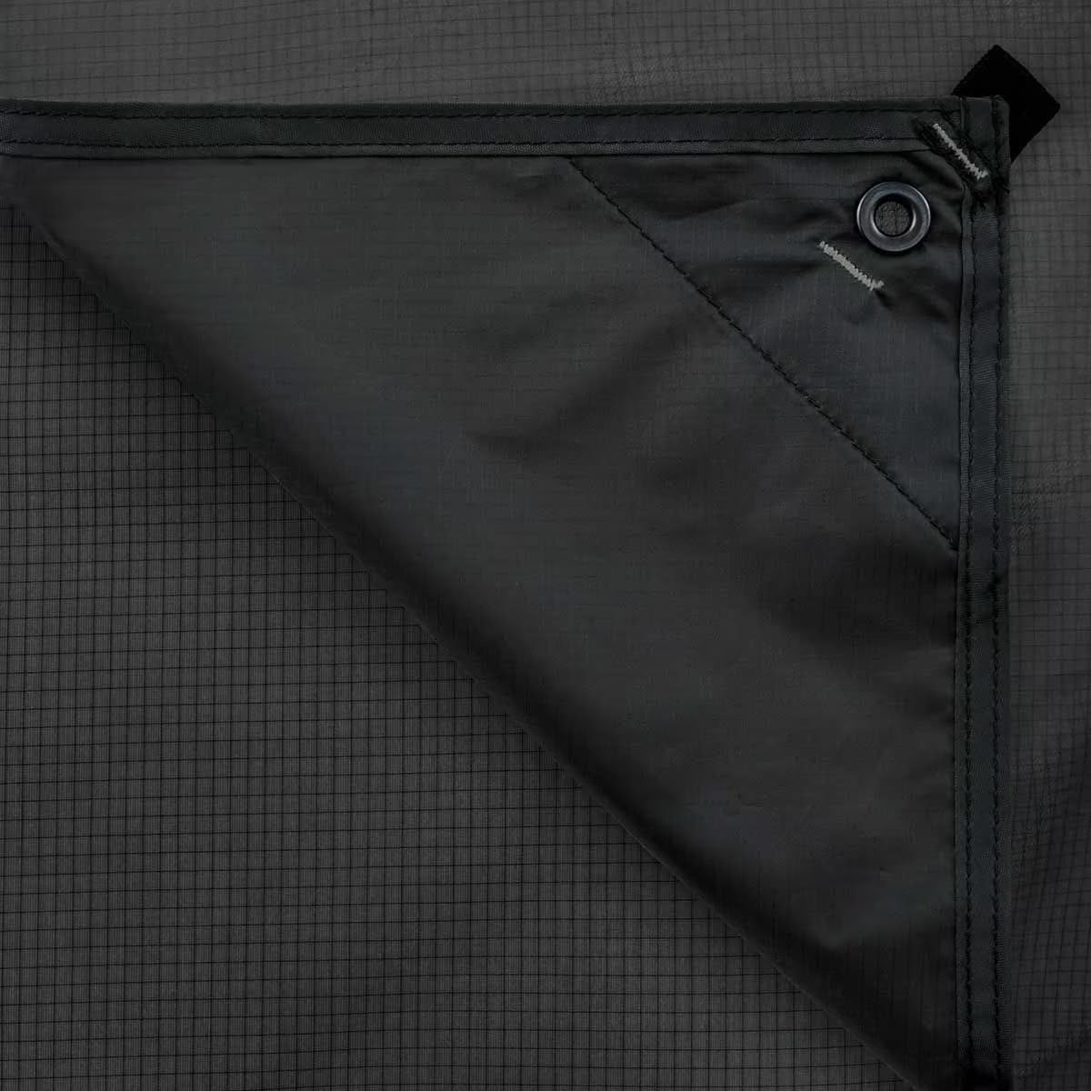 Badger Outdoor X-Rain Tarp Black 3m x 3m, Zeltplane, Ultraleicht, Sonnensegel Strand, Zeltunterlage, Camping Tarp, Regenplane Wasserdicht Outdoor, Zeltplane Wasserdicht