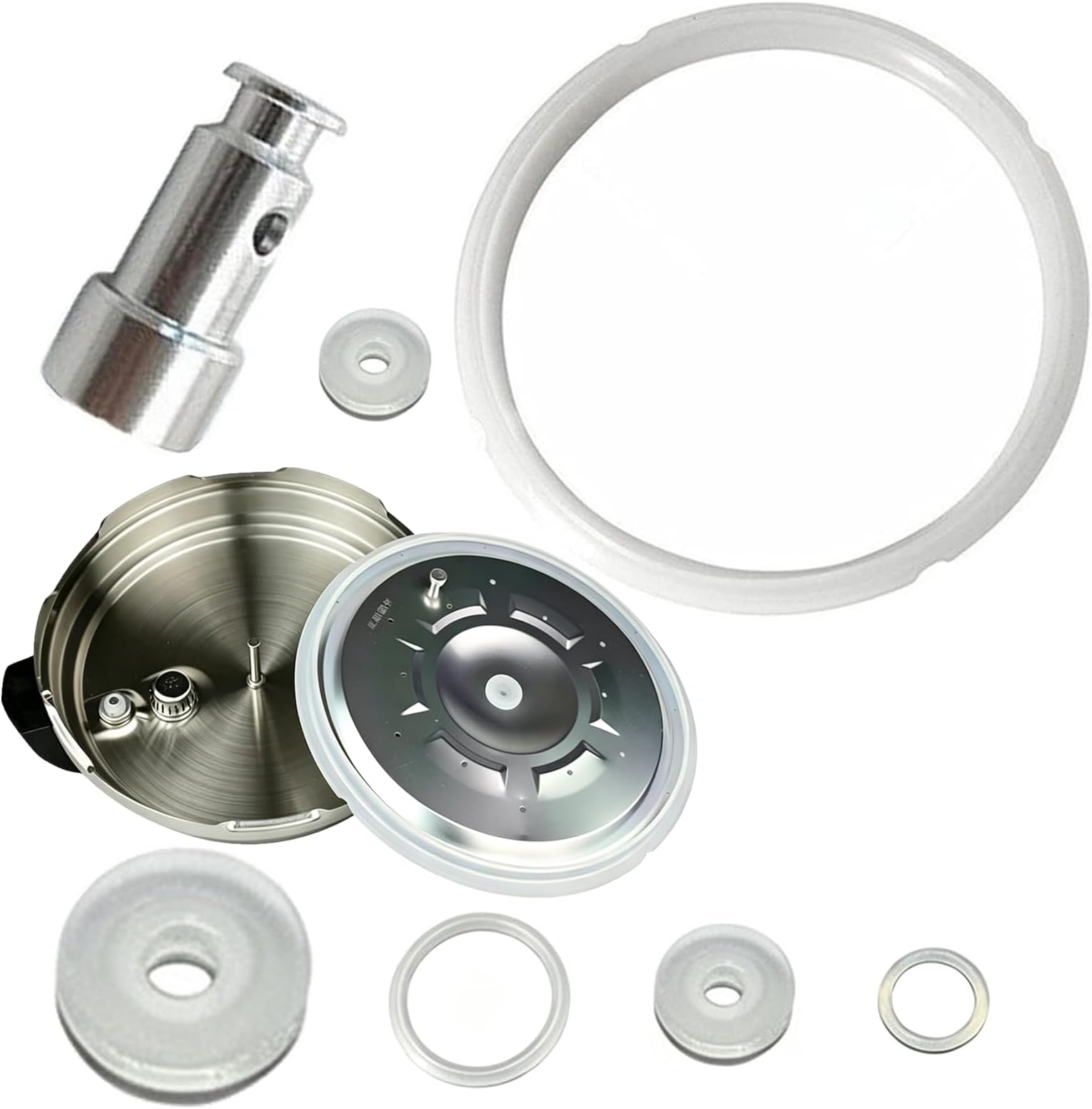 7 Pcs Sealing Rings Gaskets Floater Sealer Set for 5 & 6 Quart Pressure Cooker Models Universal Replacement Seal Ring Kit