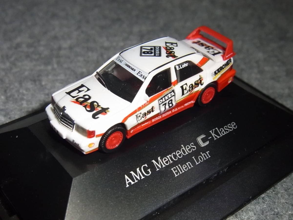 Amazon | 1/87ベンツ別注190E EVO2 EAST 78号 白赤 DTM メルセデス