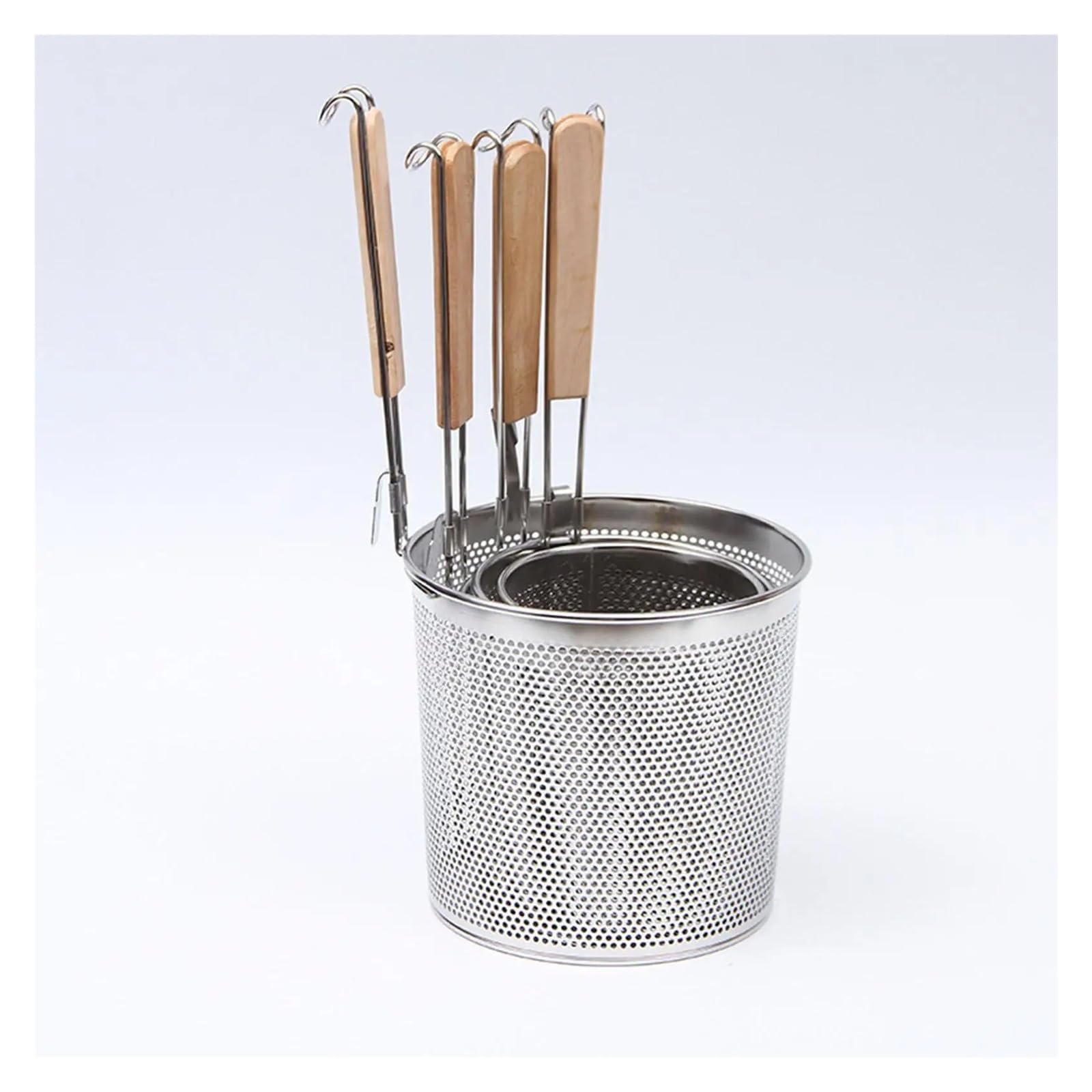 Colador de fideos, malla cocina, cesta for alimentos, for freír papas fritas(19cm)