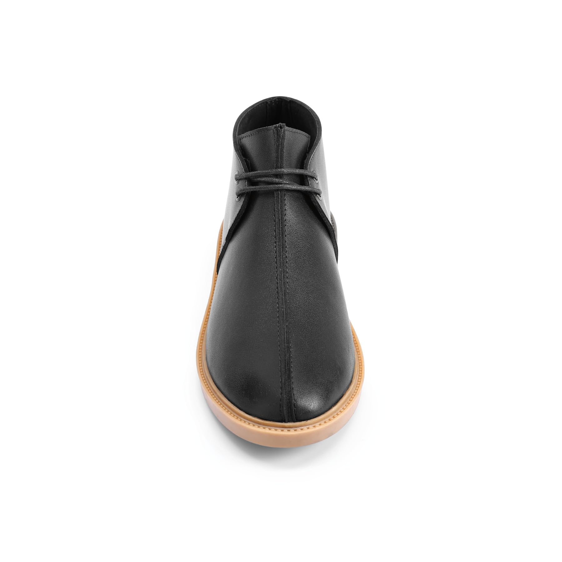 Allthemen Desert Boots Hommes Cuir Casual Chaussures à Lacets à Deux Œillets Casual Bottines Chukka