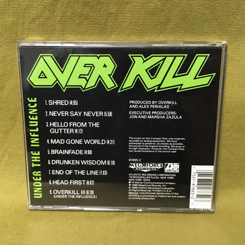 Amazon.co.jp: 【】 Overkill - Under The Influence 【CD