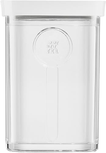 ZWILLING Fresh & Save Cube Box 2S, Stapelbare Vorratsdose, Luftdicht, Vakuumierbare Aufbewahrungsdose, Spülmaschinengeeignet, Transparent