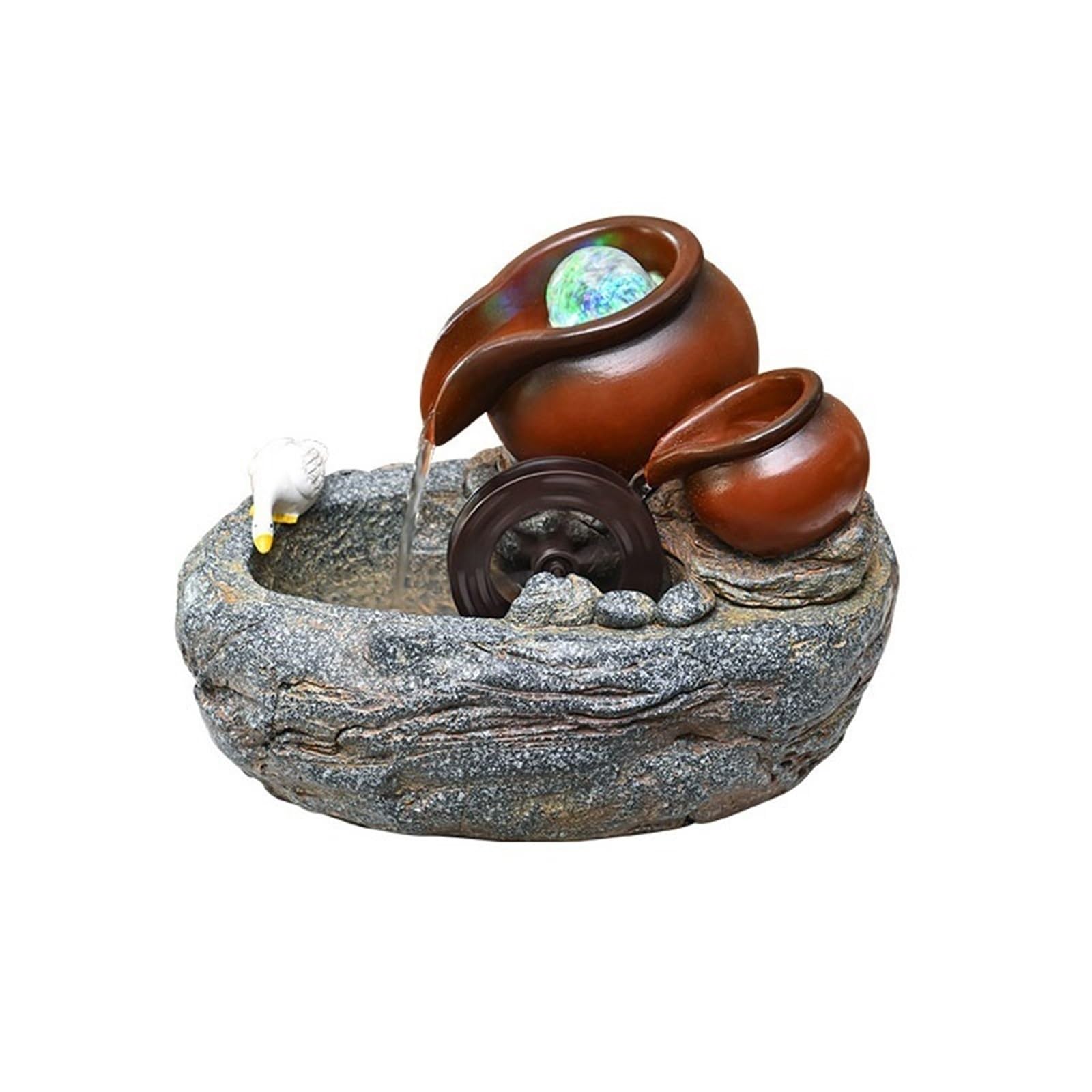 water feature Desk Fountain Minimalist Water Display with Circulating Features for Natural Feng Shui Effect