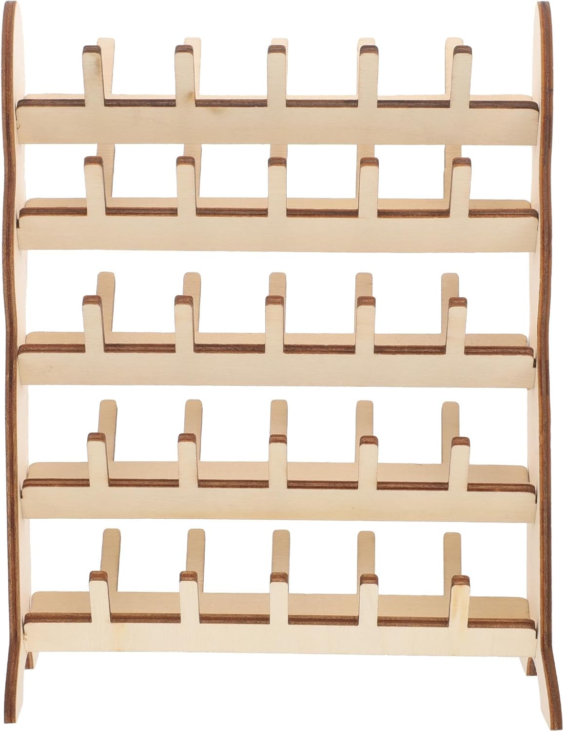 Wooden Thread Holder Organizer for DIY Sewing Spools and Mini Cones