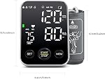 Blood Pressure Machine for Home Use Automatic Blood Pressure Monitor with 2x120 Reading Memory Adjustable Arm Cuff 8.7"-15.7" with Large LED Backlit Display Black