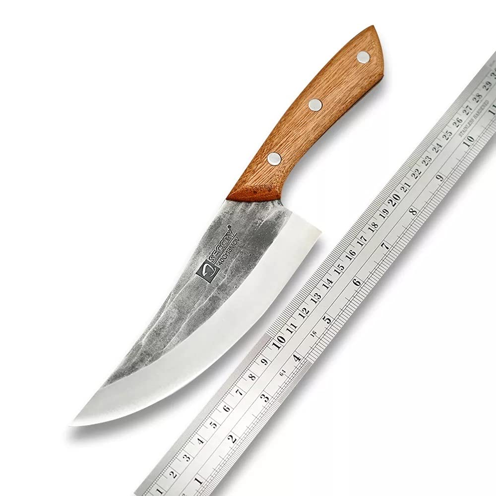 Boning Knife, Forged 4Cr13Mov Steel Boning Knife Cleaver Knife Professional Butcher Kitchen Knives Outdoor Camping Tool BY ZZYY (Color : DC16, Kitchen Knife Size : 6 inch)