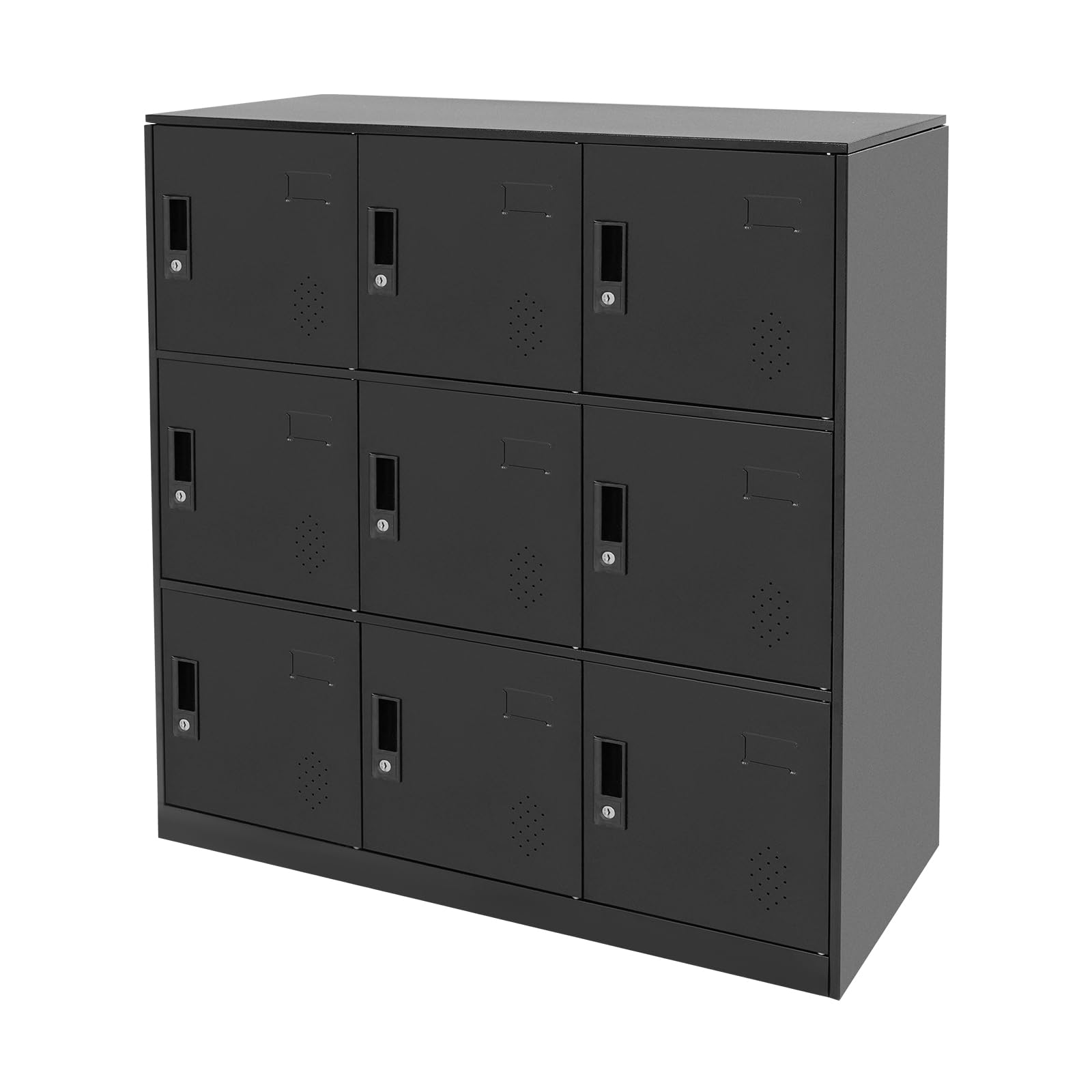 Armadio d'acciaio 9Cubby CabineBlack per progettazione d'acciaio multiuso UniColdRolled dell'armadietto dell'impiegato di uso dell'ufficio