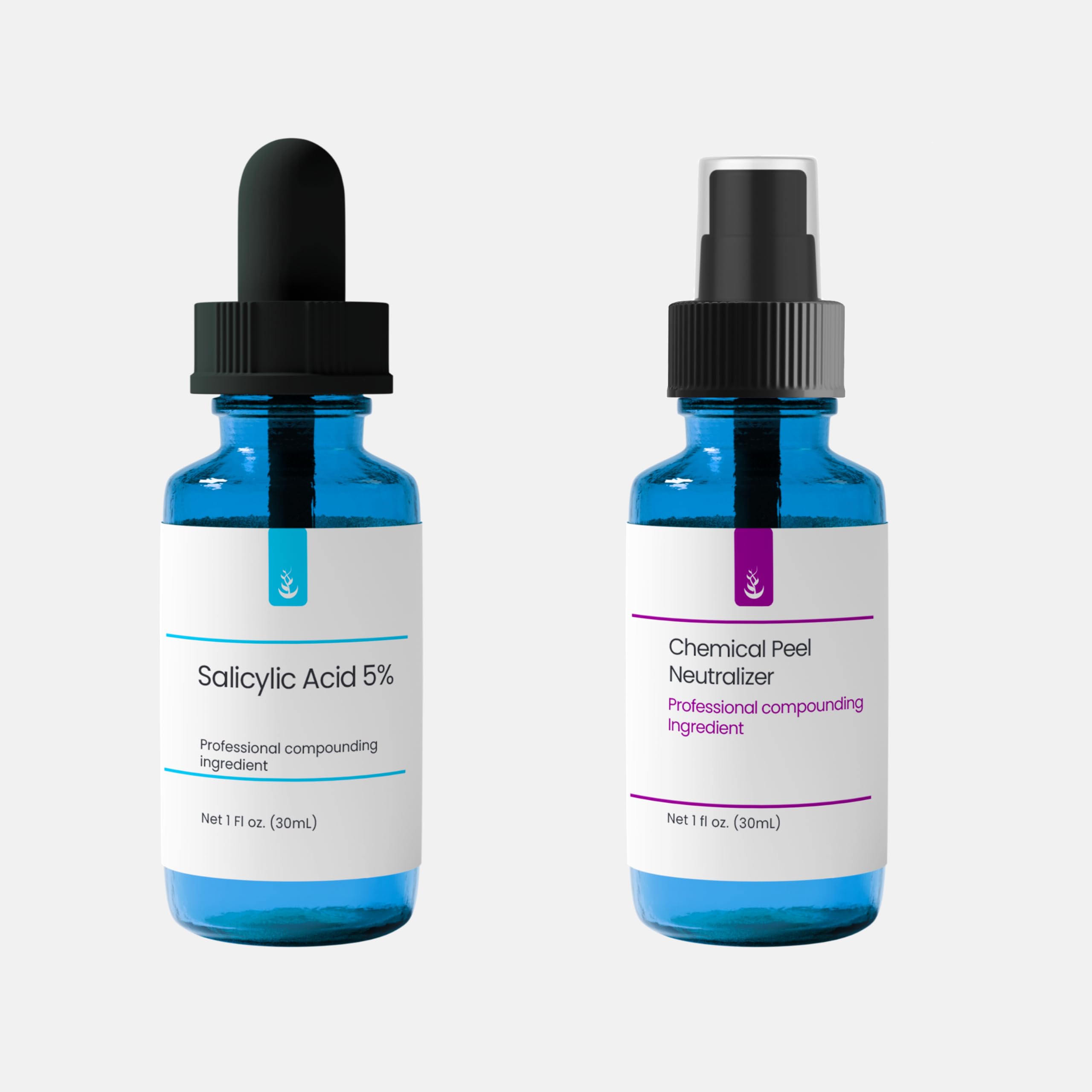Salicylic Acid 5% Solution & Neutralizer (30 ml each) by Pure Original Ingredients, Pure & Simple Serums, Effective Yet Gentle