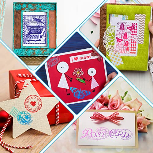 4 Sheets Vintage Text Silicone Stamps Postage Clear Stamps Postcard Stamps 3 Pieces 3 Sizes Acrylic Sheet With Grid Lines For Card Making Photo Frame Scrapbooking Decor Diy Crafts #TOP3