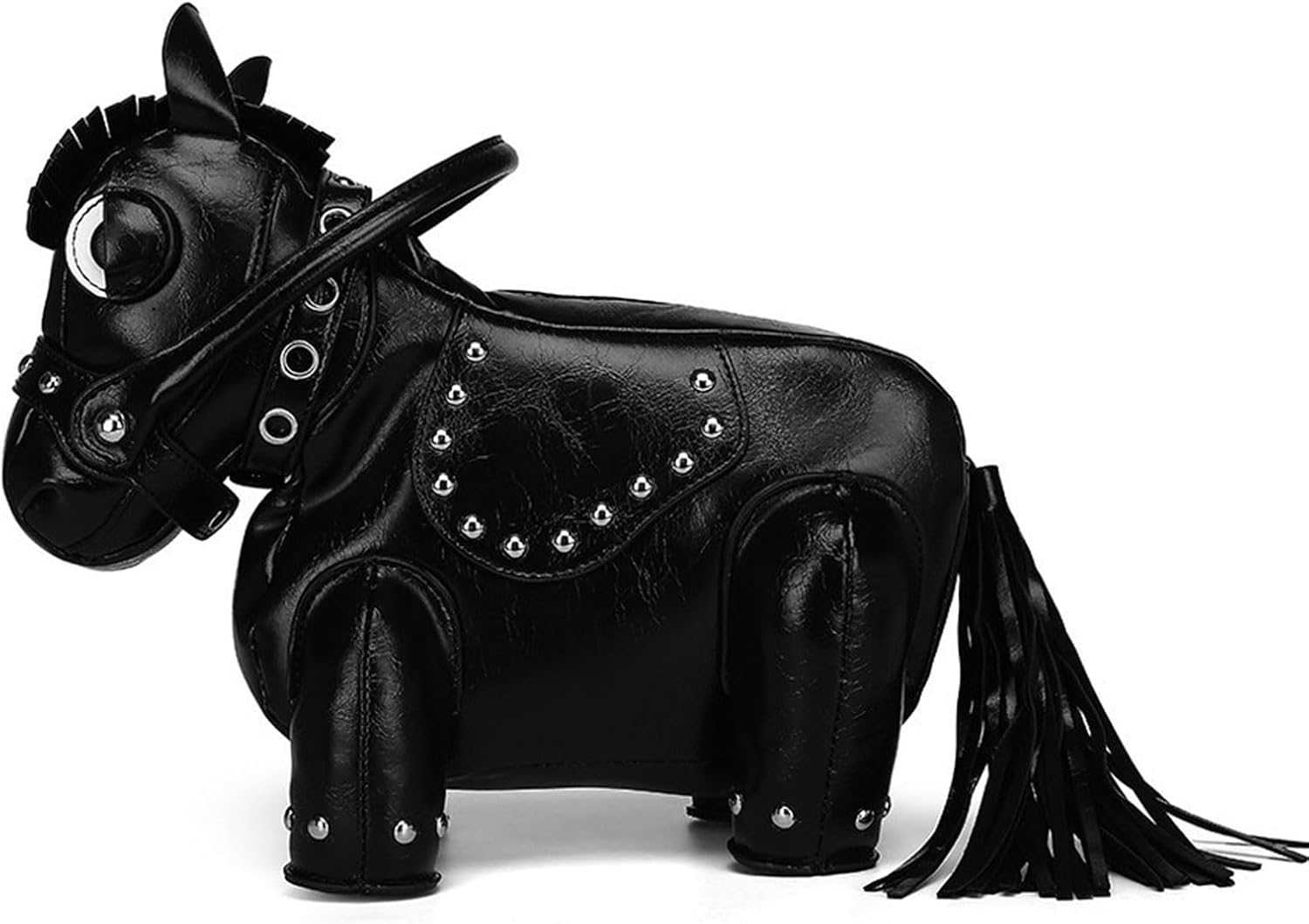 Fashion Horse Shape Shoulder Bag For Women Animal Crossbody PU Leather Handbag Trendy Ladies Purse Horse Shape Crossbody