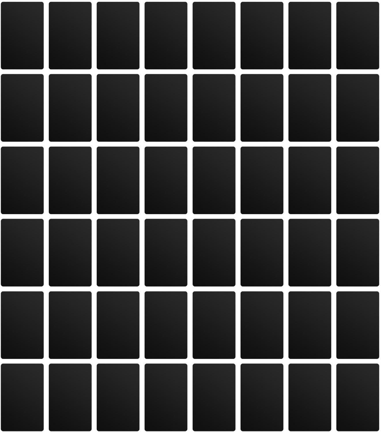 200pcs Black Aluminum Metal Engraving Blanks for Laser Calibration