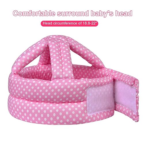 Miniatura 2 de TORASO Casco de bebé, casco de bebé para gatear, gorro de parachoques con cojín de cabeza, protector suave para niños pequeños que aprenden a