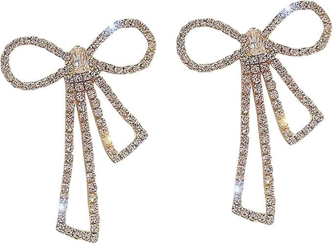 Amazon Marahogo イヤリング レディース ピアス風 ノンホールピアス フェイクピアス イヤーカフ 揺れる 桜 花 蝶 ノンホール 樹脂 クリップタイプ 両耳セット ラグジュアリースーパースパークリングボウイヤリングマイクロちりばめられたダイヤモンドイヤリング